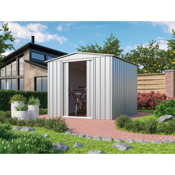 Globel Gerätehaus "Gartenmanager Dream" 88, silber metallic