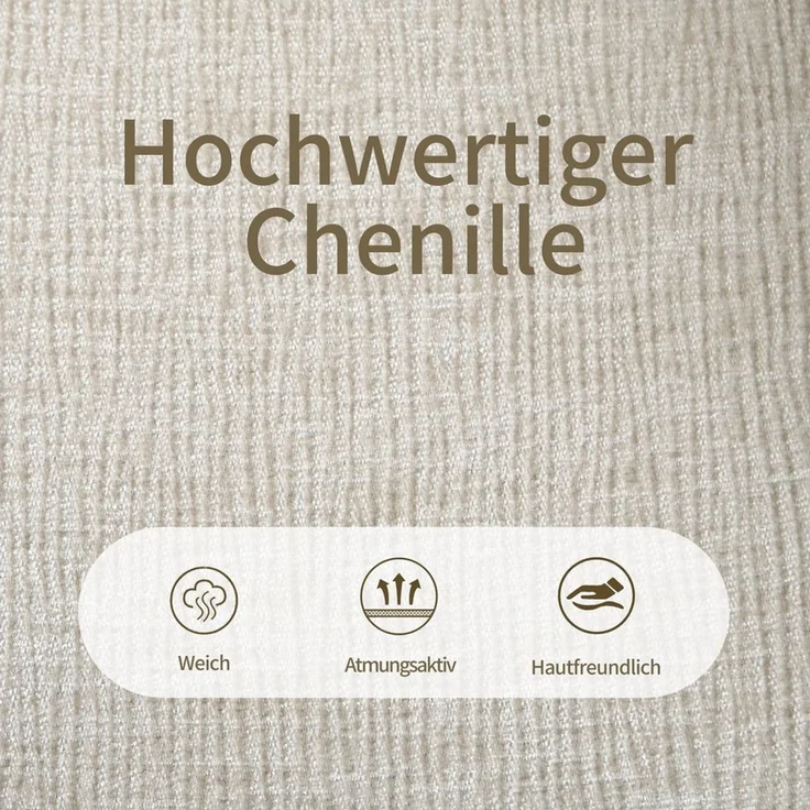 Duhome Esszimmerstuhl (9-235F), 2er Set Esszimmerstühle 180° drehbar mit Rückholautomatik, Chenille – Bild 3