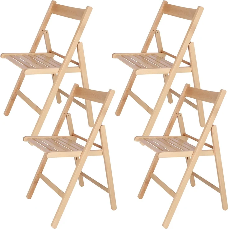 ARANAZ S.L. MANUFACTURAS DE LA MADERA Klappstuhl, Buchenholz, lackiert, 43 x 47 x 79 cm