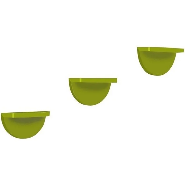HTI-Line Wandregal Wandregal Altona 943 3er-Set, Set 3-tlg, Wandkonsole halbrund – Bild 2