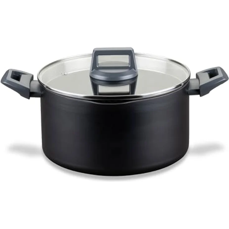 Fackelmann Kochtopf Statement 24cm – Topf mit keramische Beschichtung – Recyceltes Aluminium mit Antihaft-Beschichtung – PFAS-frei, Hitzebeständiger Griff, Für alle Herdarten inklusive Induktion – Bild 2