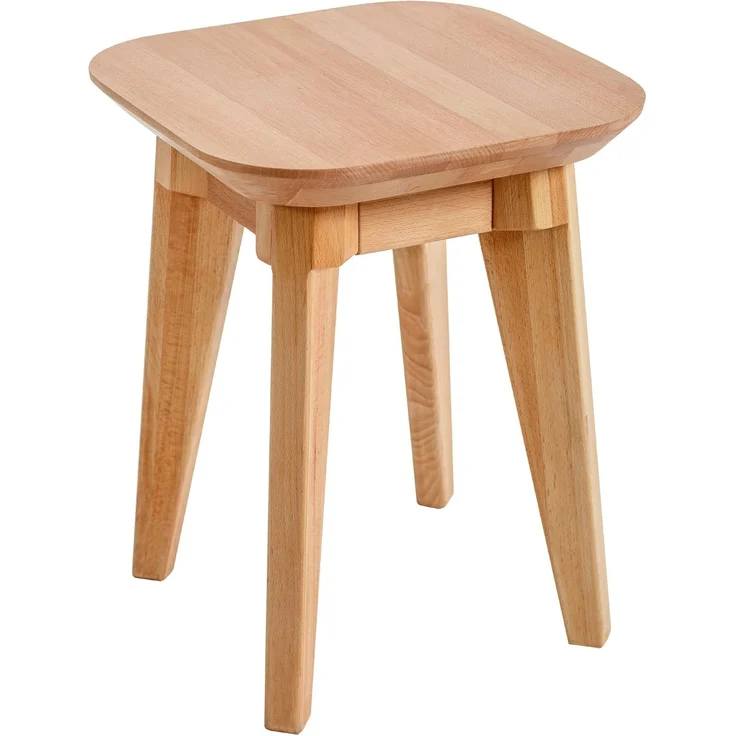 Krok Wood Hocker 2x Hocker Paris aus Massivholz (Set) – Bild 5