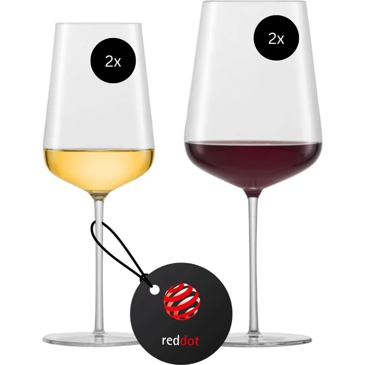 Zwiesel Glas VERVINO Chardonnay & Bordeaux Weingläser 4er Set Limited Edition – Bild 1