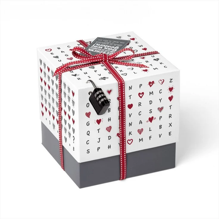 SURPRISA Geschenkbox Geschenkbox mit Samt und Glanz, Rätselbox für Geschenke und Gutscheine, zum Valentinstag, Jahrestag, Hochzeitstag – Bild 5