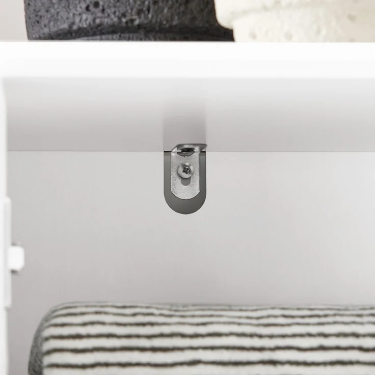 SoBuy BZR109-W Badezimmer-Hochschrank, MDF, Lackiert, Weiß, 40 x 172 x 35 cm – Bild 7