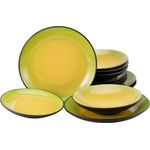 Hot Green, Tellerset 12-tlg (mo)