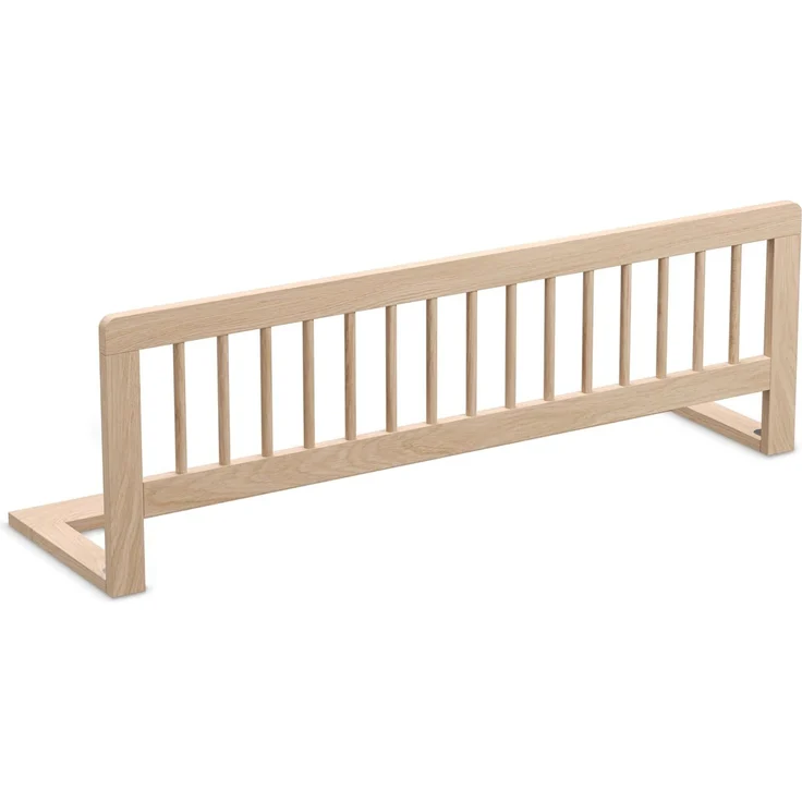 CADANI Kinder Bettgitter Baby Bettschutzgitter klappbarer Rausfallschutz aus Massivholz für Elternbett und Kinderbett Natur 115x40 cm – Bild 1