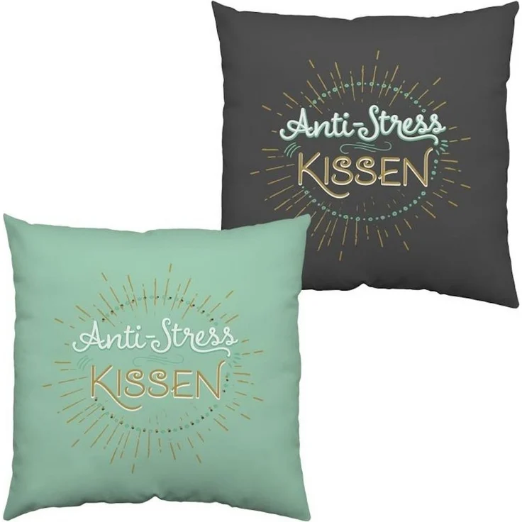 Sheepworld Dekokissen Baumwollkissen »Anti-Stress«, Kissenhülle mit Füllung – Bild 1