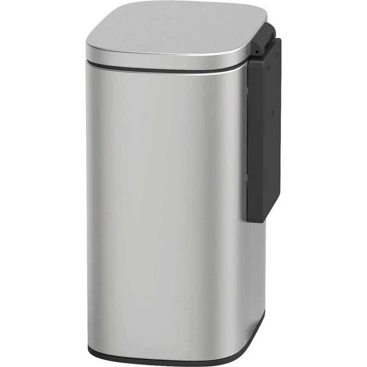 WENKO SARE Kosmetikeimer 5 Liter, Silber matt, mit Absenkautomatik, zur Wandmontage – Bild 3