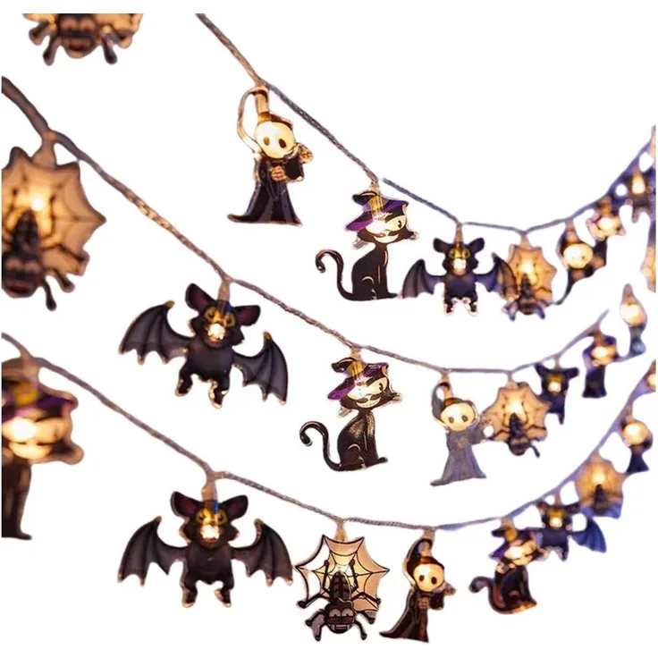 Bomiclss LED-Lichterkette Herbst Deko, Halloween Lichterkette 3 m 20 LED Lichter, für Halloween Theme Erntedankfest Weihnachtsfeiern