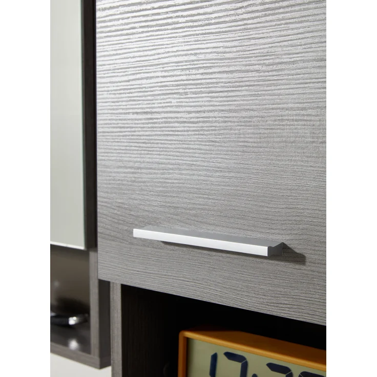 Badset 3-tlg. 'Runner' mit Hochschrank, Unterschrank & Spiegelschrank, Sardegna Rauchsilber, ohne Waschbecken – Bild 10