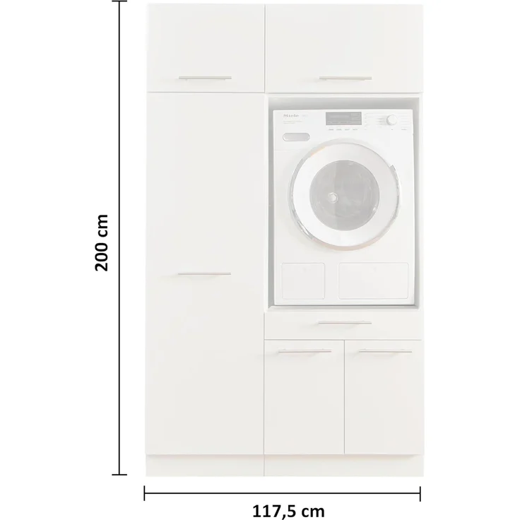 Laundreezy Mehrzweckschrank-Set LAUNDREEZY LDSK7, Breite 117,5 cm – Bild 3