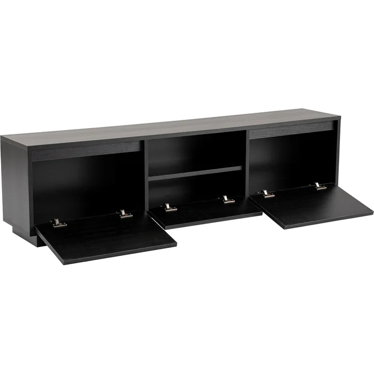 TV-Ständer, 'Vanguard', 42 x 29,5 x 160, Holz Schwarz – Bild 9