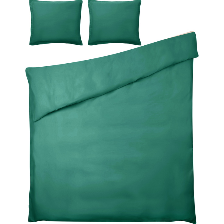 Bettwäsche-Set PARKROSE Baumwollsatin 150 x 200 cm Grün – Bild 4