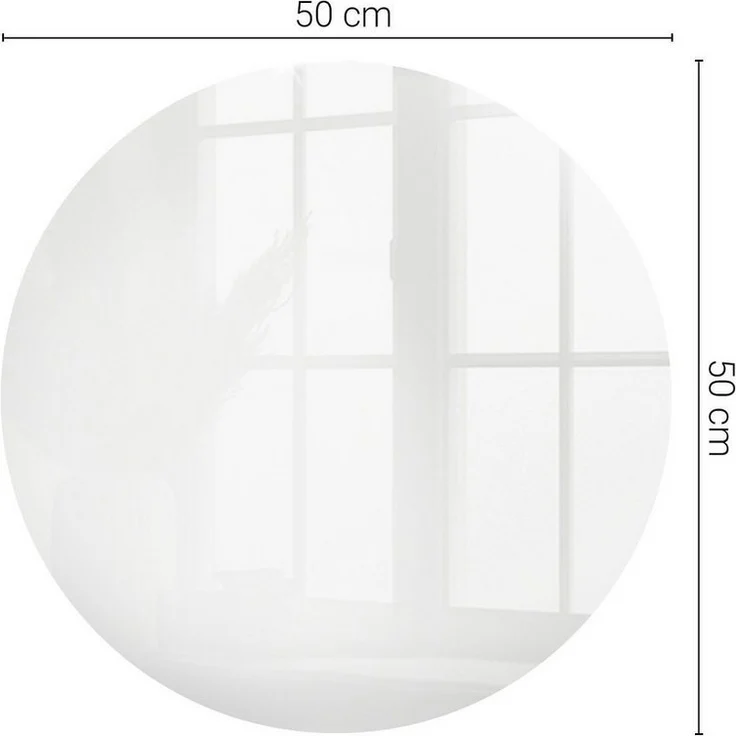 Tulup Tischplatte Tisch Glasplatte Ersatz Glatte weiße Farbe Ersatzplatte Glas – Bild 3