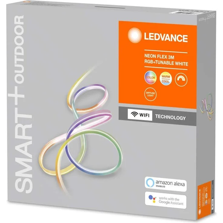 LEDVANCE Wifi SMART+ Outdoor Neon Flex LED-Streifen Basisset RGBTW mehrfarbig 3m – Bild 3