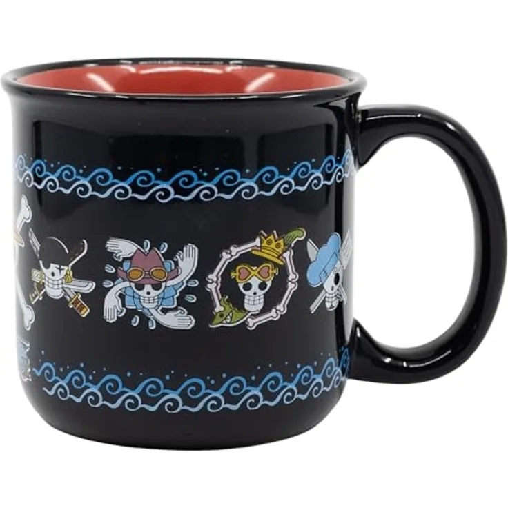 One Piece Anime Tasse 400 ml Keramik Frühstücksbecher mit Geschenkbox