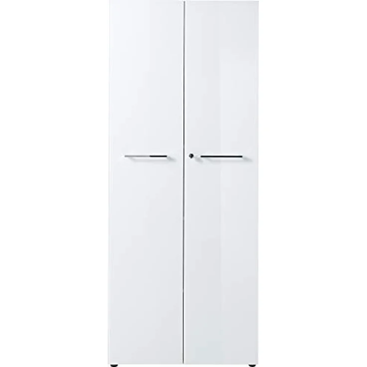Germania Aktenschrank 4204-242 GW-Monteria, in Navarra-Eiche-Nb./Weiß, mit Glasauflage, 80 x 196 x 37 cm (BxHxT) – Bild 5