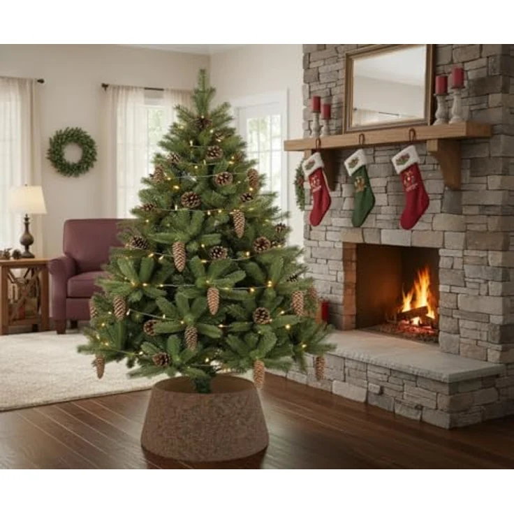 COIL Weihnachtsbaumdecke Weihnachtsbaumabdeckung, Weihnachtsbaumrock, Weihnachtsbaumständer, oval, rechteckig, Durchmesser ab 56 cm – Bild 7