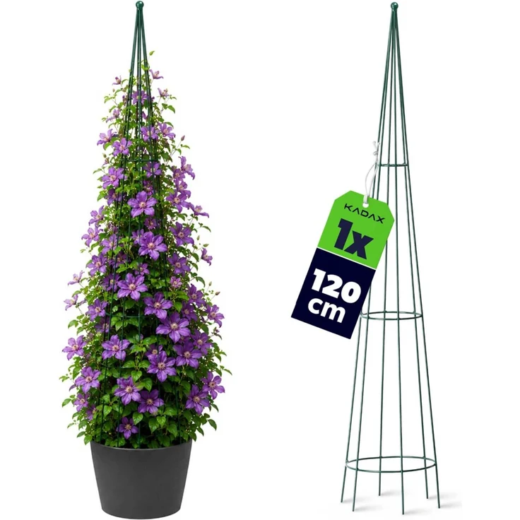 KADAX Pflanzenstütze für den Garten, Rankenkegel, 120 cm – Bild 1