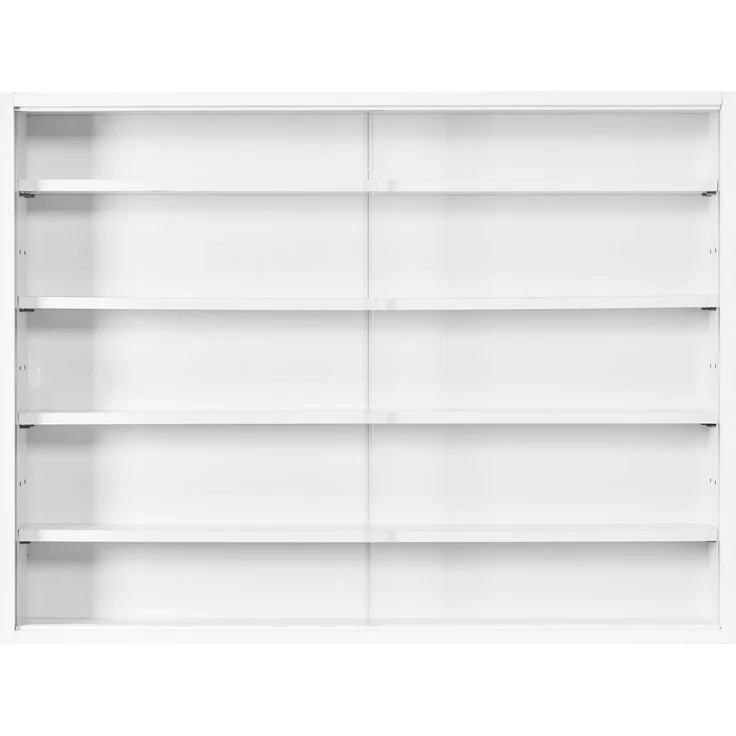 Inter Link Sammlervitrine COMPILATI Weiß mit Glasschiebetüren für Sammlerstücke 80x9,5x60 cm – Bild 2