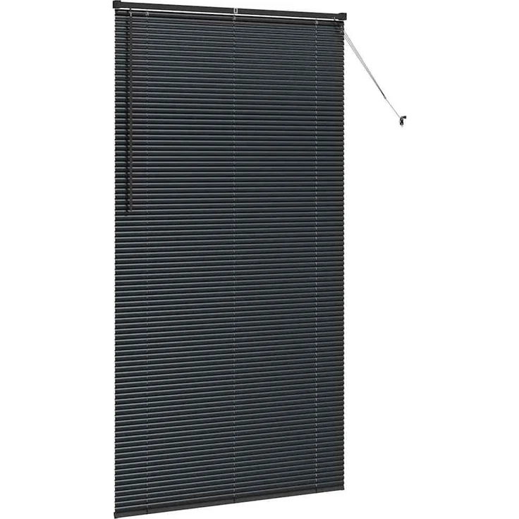 vidaXL Venezianische Jalousien Schwarz 220 x 110 cm Aluminium 42006174 – Bild 5