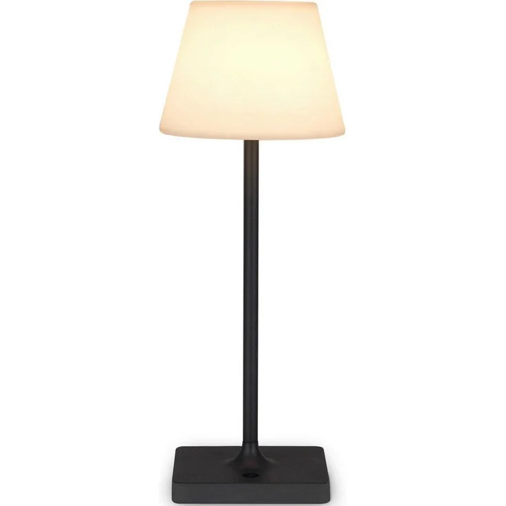 Paco Home Tischleuchte CHRIS, LED fest integriert, Warmweiß, In Und Outdoor Garten LED Akku Leuchte Aufladbar IP44 dimmbar – Bild 2