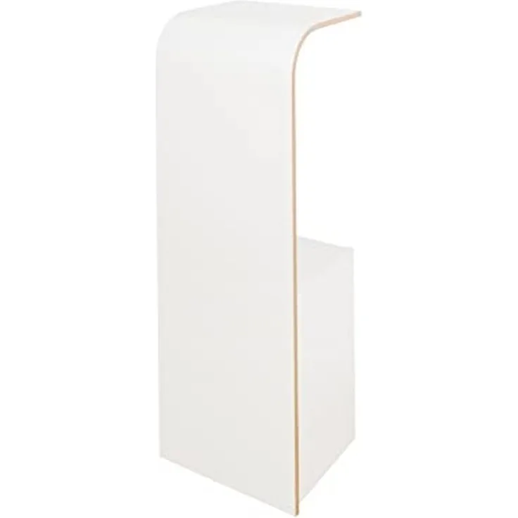 Tojo fon | Wandkonsole für das Telefon | Weiß | Moderne Wandablage für Telefon/Schlüssel/Notizzettel | Telefontisch aus Holz | Designer Regalkonsole 31 x 25 x 85 cm (L x T x H)