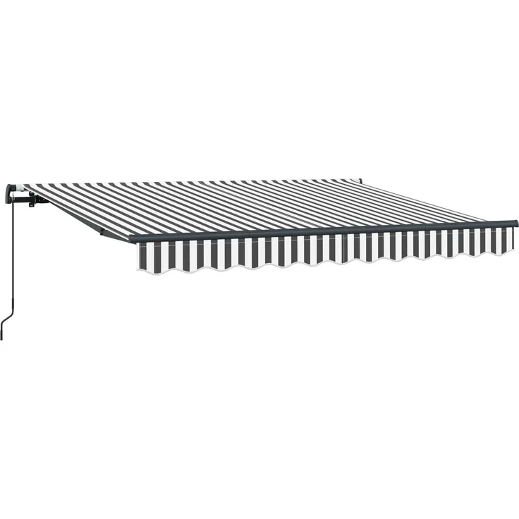 Einziehbare Markise, Sonnenmarkise Anthrazit 250x200 cm Stoff – Bild 2