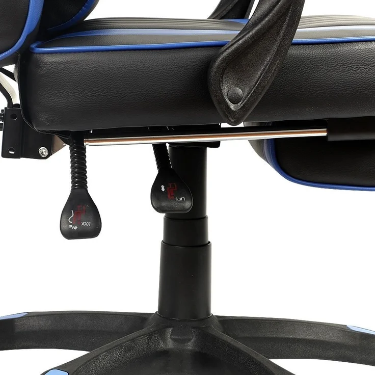 Gamingstuhl Grün/Schwarz Chefsessel Drehstuhl Bürositz Schreibtisch Fußstütze – Bild 7