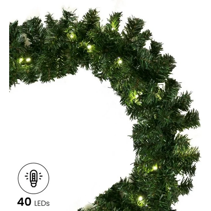 Gartenpirat LED-Girlande Künstliche Tannengirlande Türgirlande LED Weihnachtsgirlande Girlande, Energieeffizient – Bild 4
