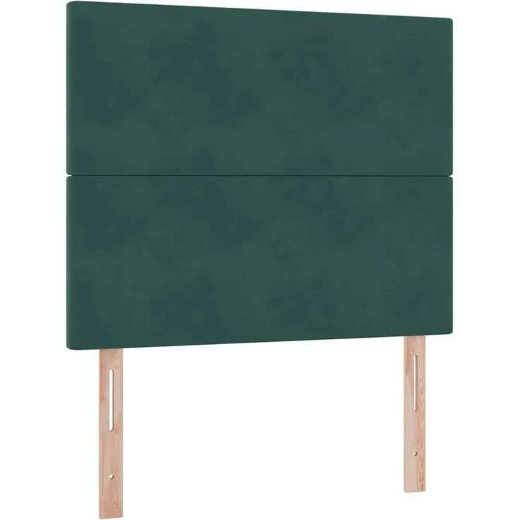vidaXL Aufbewahrungsbett mit Matratze Dunkelgrün 120 x 190 cm Samt 3371958 – Bild 9
