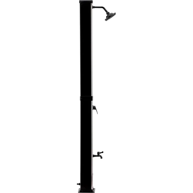 HOME DELUXE Solardusche OLYMP - Gebürstetes Nickel / Schwarz – Bild 5