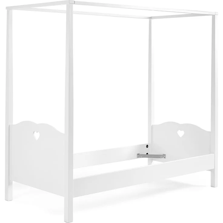 Himmelbett Kamila 211x96x187 Kinderbett MDF Weiß – Bild 1