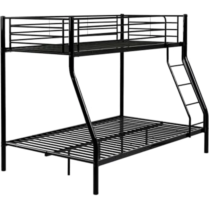 Hochbett Metall CHADURIE 90 120 x 200 cm Schwarz – Bild 4