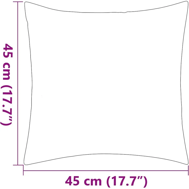 vidaXL Gartenkissen 4 Stk. Streifenmuster 45 x 45 cm Grau 132310 – Bild 6
