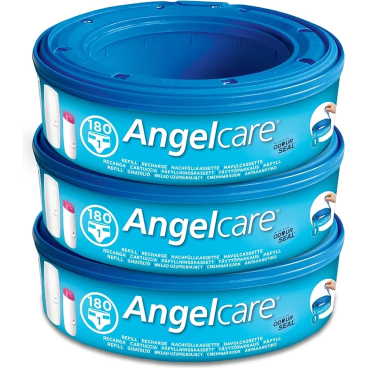 Angelcare Windelentsorgungssystem Nachfüllkassetten Pack blau