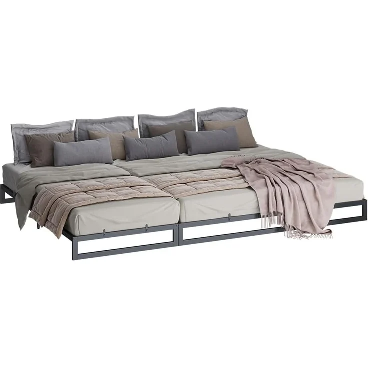 Bettgestell Lenora Schwarz 90x200 und 180x200 Vitalispa – Bild 6