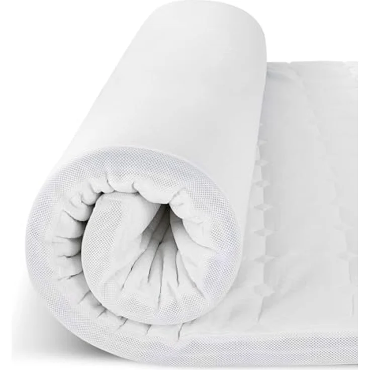 EGO Home Matratzen Topper 140x200 cm, 7cm Höhe Matratzentopper mit Schaumstoff von 7 Zonen Schneiden, Öko-TEX Zertifiziert, Matratzenauflage 140x200 cm für Boxspringbett Matratze Schlafsofa – Bild 2