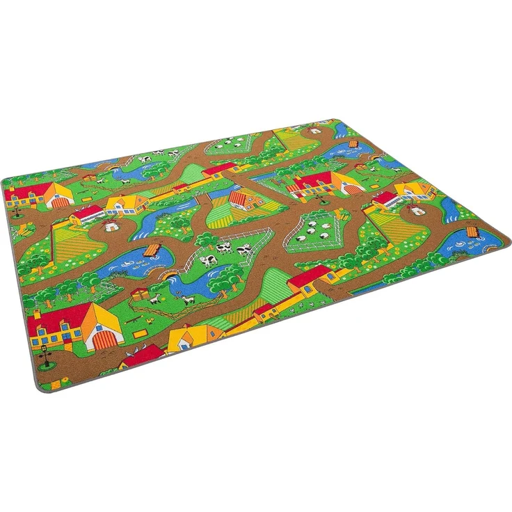 Pergamon Straßenteppich Beidseitig Kinder Spielteppiche für Kinderzimmer und Spielzimmer – Bild 2