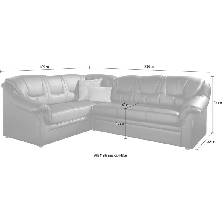 DOMO collection Ecksofa Montana L-Form, wahlweise mit Bettfunktion – Bild 3