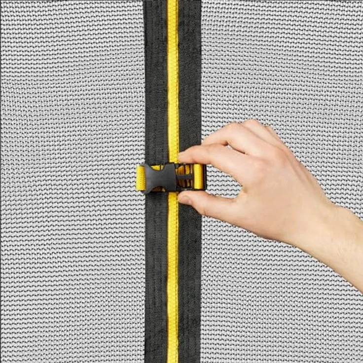 HyperMotion TRAMPOLINE 10FT, Kindertrampolin 305 cm mit Netz und Leiter, schwarz, wetterfest und schnelltrocknend, für Garten und Haus – Bild 8