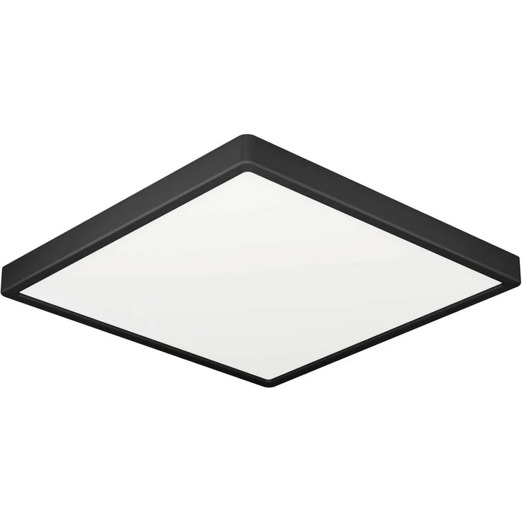 EGLO LED Deckenleuchte Fueva 6, eckige Badezimmer Deckenlampe, Badlampe Decke aus Kunststoff in Schwarz und Weiß, Deckenbeleuchtung warmweiß-kaltweiß, IP44, 22x22 cm – Bild 5