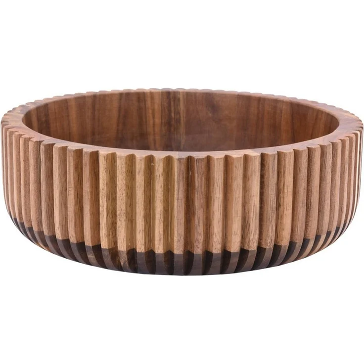 Zoha Servierschale Stripe Schüssel - Handgefertigte Akazienholz Schale für Dips, Snacks, (1-tlg), Handgefertigtes Akazienholz – Bild 1