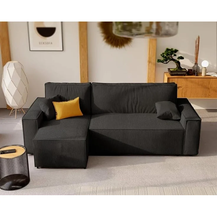 Modernes Ecksofa mit Schlaffunktion und geräumigem Stauraum – Bild 3