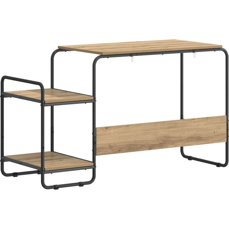vidaXL Schreibtisch mit Stauraum Artisan-Eiche 131,5 x 50 x 75,5 cm 8008055 – Bild 5