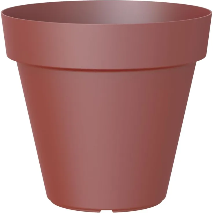 Artevasi Capri-Topf, Runder Plastiktopf, 30cm, Farbe: Dunkelrot