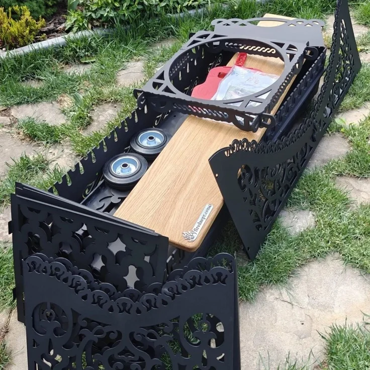 Garten Mangal Armada 2 für 20 Spieße in Schwarz – Bild 5