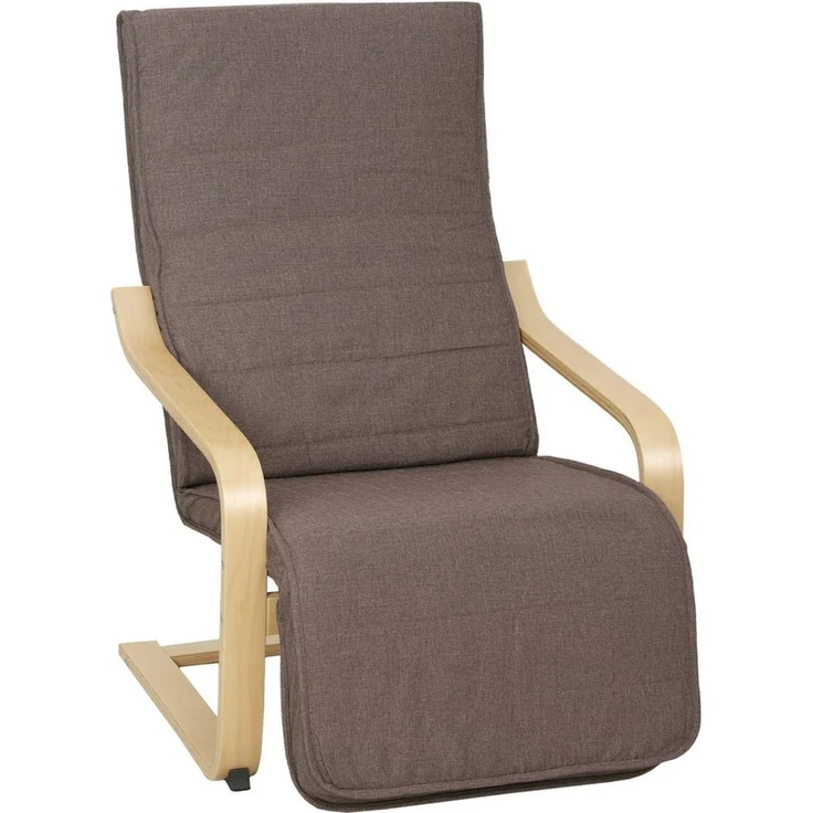 HOMCOM Relaxsessel Polstersessel mit Leinenoptik Sessel (Set, 1-St, Lesesessel), 5-fach verstellbare Fußstütze, abnehmbare Bezüge – Bild 2