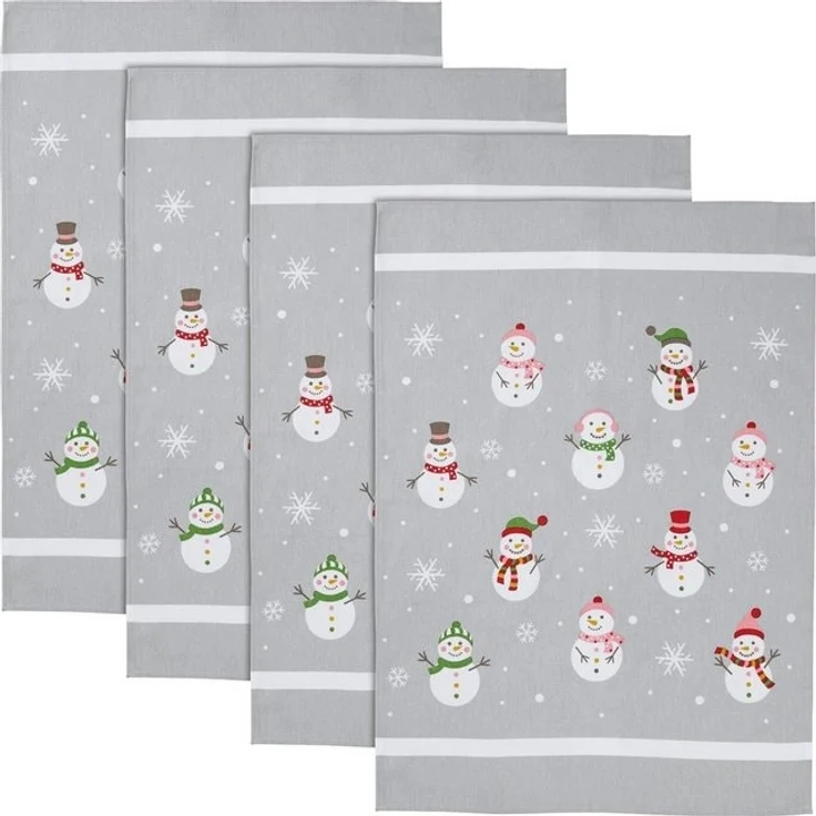 Erwin Müller Geschirrtuch Geschirrtuch 4er-Pack, Baumwolle Motiv – Bild 4